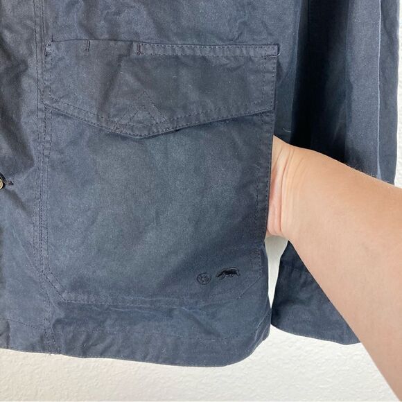 Taylor Stitch The Task Jacket waxed navy chore barn rain jacket mens S-XL - Picture 6 of 10